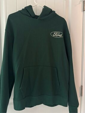 Old Navy Ford Hooded Sweatshirt in Dark Green | Men’s XL